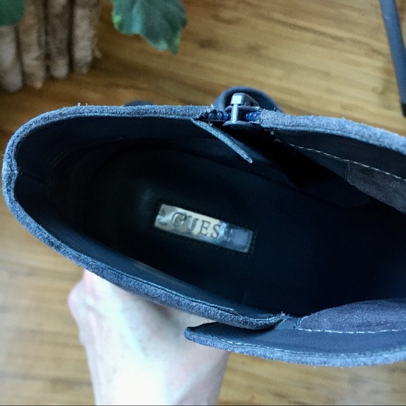Guess Gray Suede Booties- Sz 9.5 - Picture 3 of 5